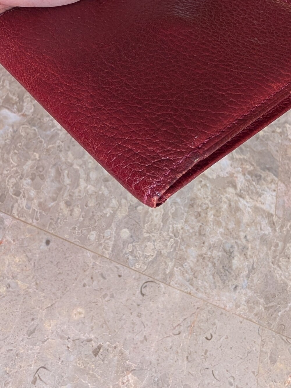 Burberry Men's Card Holder Bifold Wallet - Burgundy Leather - Picture 4 of 9